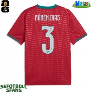 Portugal Ruben Dias #3 Hemmatröja VM 2026 Kortärmad